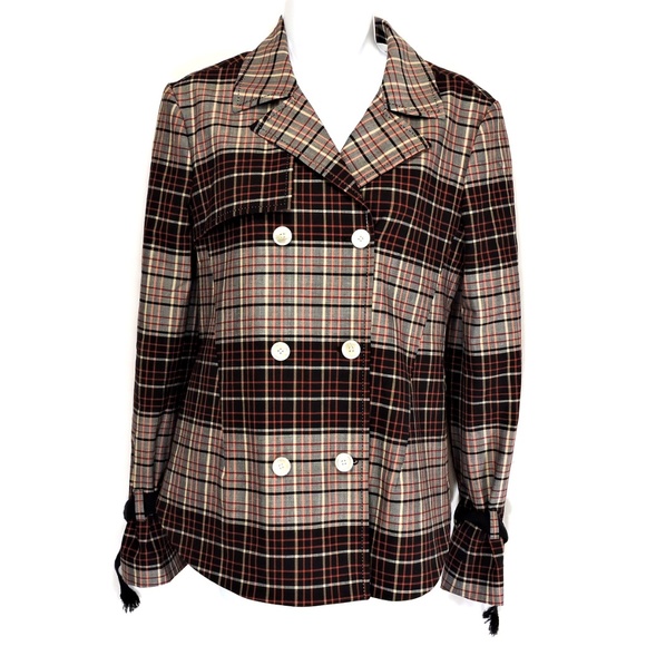 PIAZZA SIMPIONE 🇮🇹 WOMEN'S BROWN WOOL FASHION JACKET